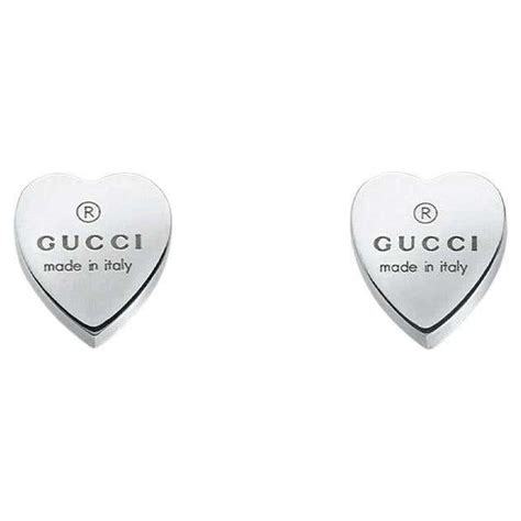 gucci heart drop earrings|gucci bamboo heart earrings.